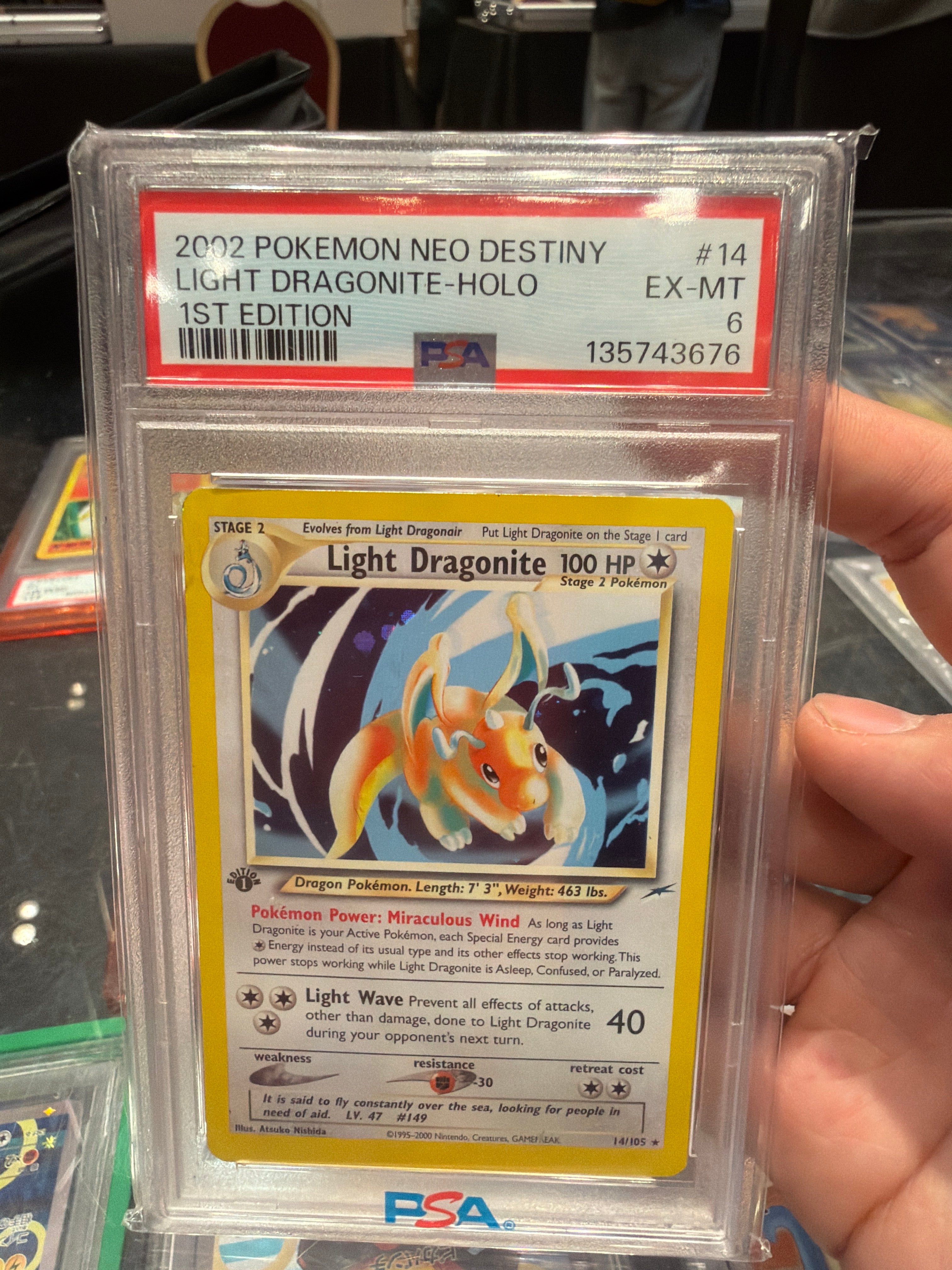 Psa 6 light dragonite